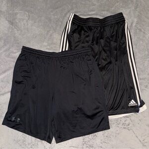 Adidas Climalite and Under Armour HeatGear Athletic Shorts Men’s Extra Large